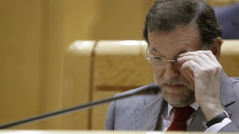 Mariano Rajoy en la última sesión del pleno del Senado.