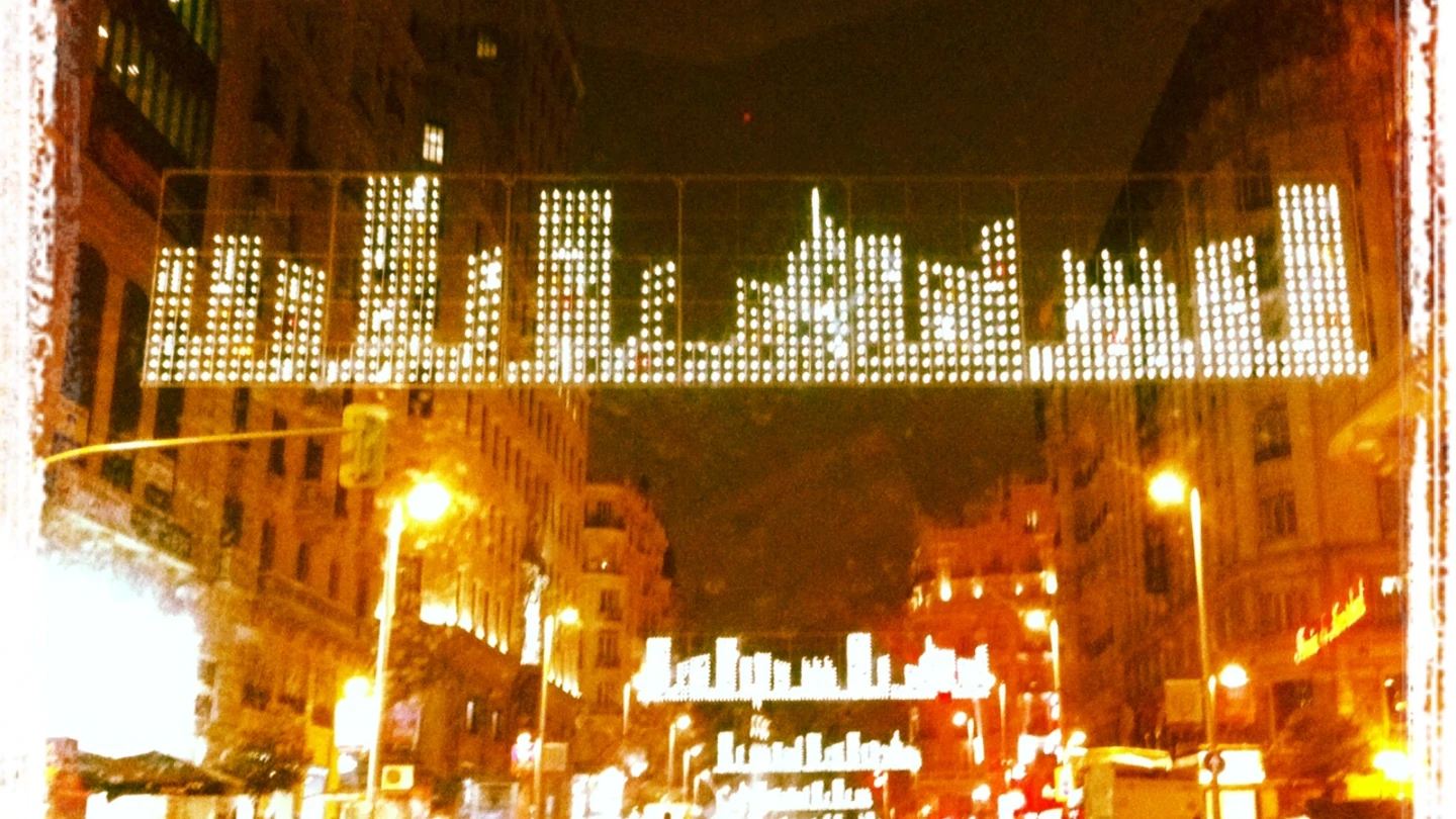 Imagen de la Gran Vía madrileña Imagen de la Gran Vía madrileña