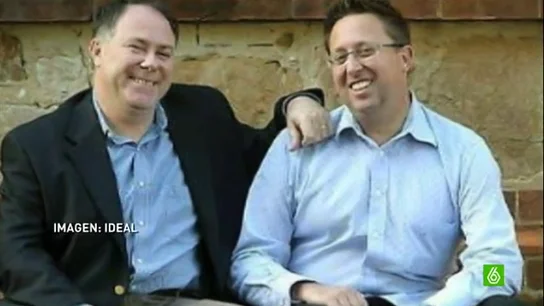 Ian Hunter, ministro en Australia, y su pareja, Leith Semmens Ian Hunter, ministro en Australia, y su pareja, Leith Semmens