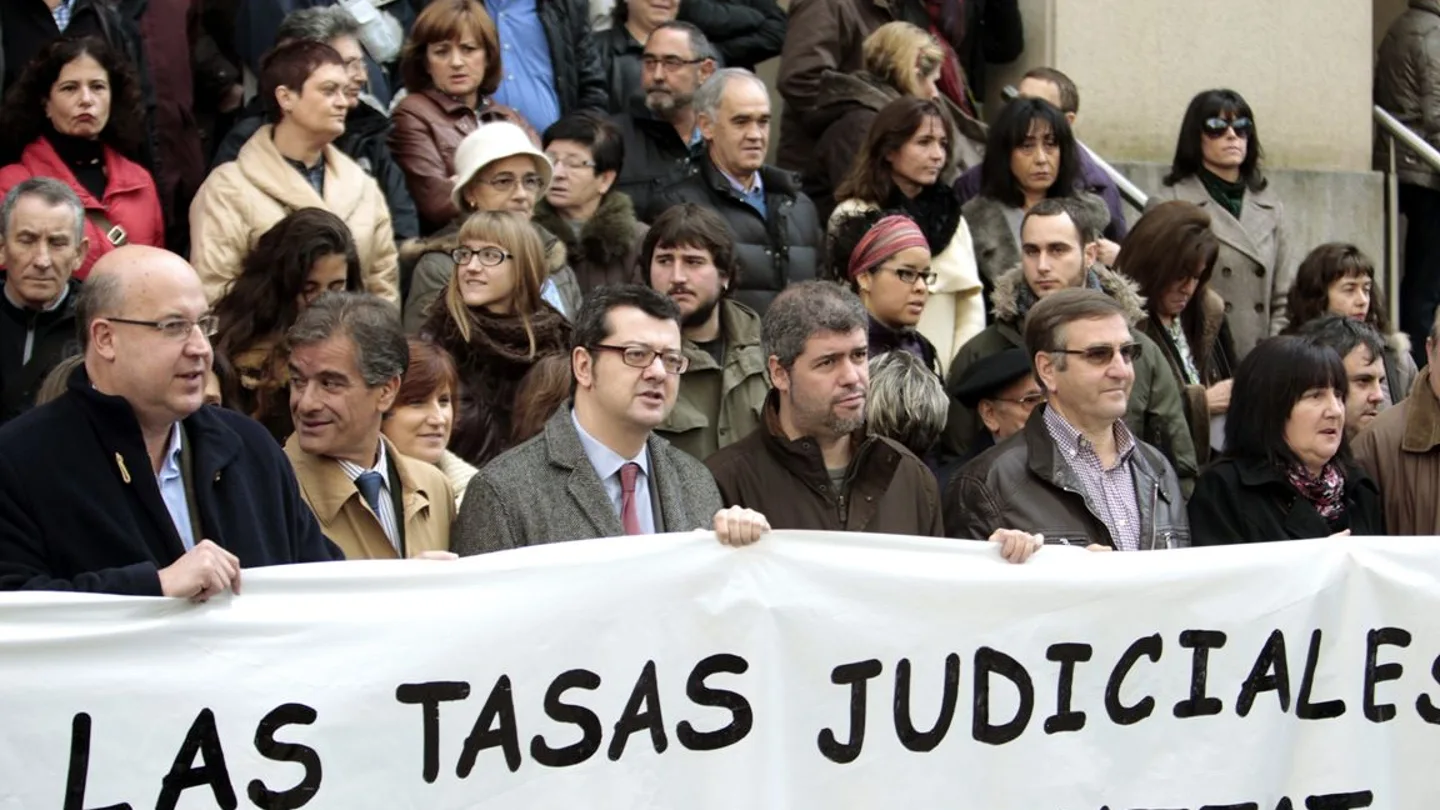 Protesta del mundo de la Justicia contra la nueva ley de tasas (Archivo) Protesta del mundo de la Justicia contra la nueva ley de tasas (Archivo)