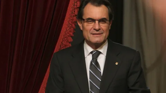Artur Mas antes de la sesión de investidura Artur Mas antes de la sesión de investidura