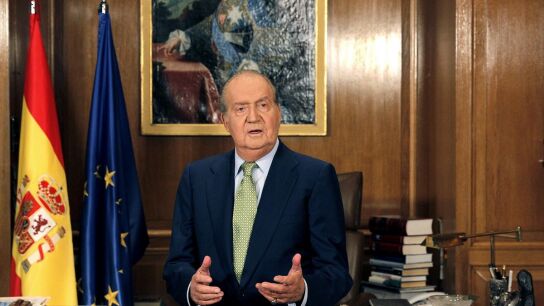 El rey Juan Carlos, durante su tradicional mensaje de Navidad