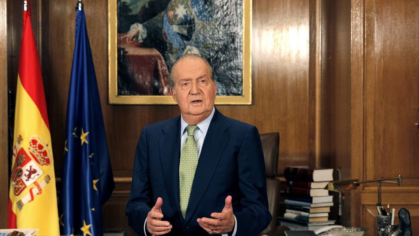 El rey Juan Carlos, durante su tradicional mensaje de Navidad