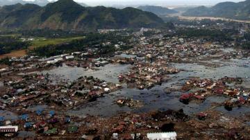Zona de Indonesia arrasada por el Tsunami en 2004