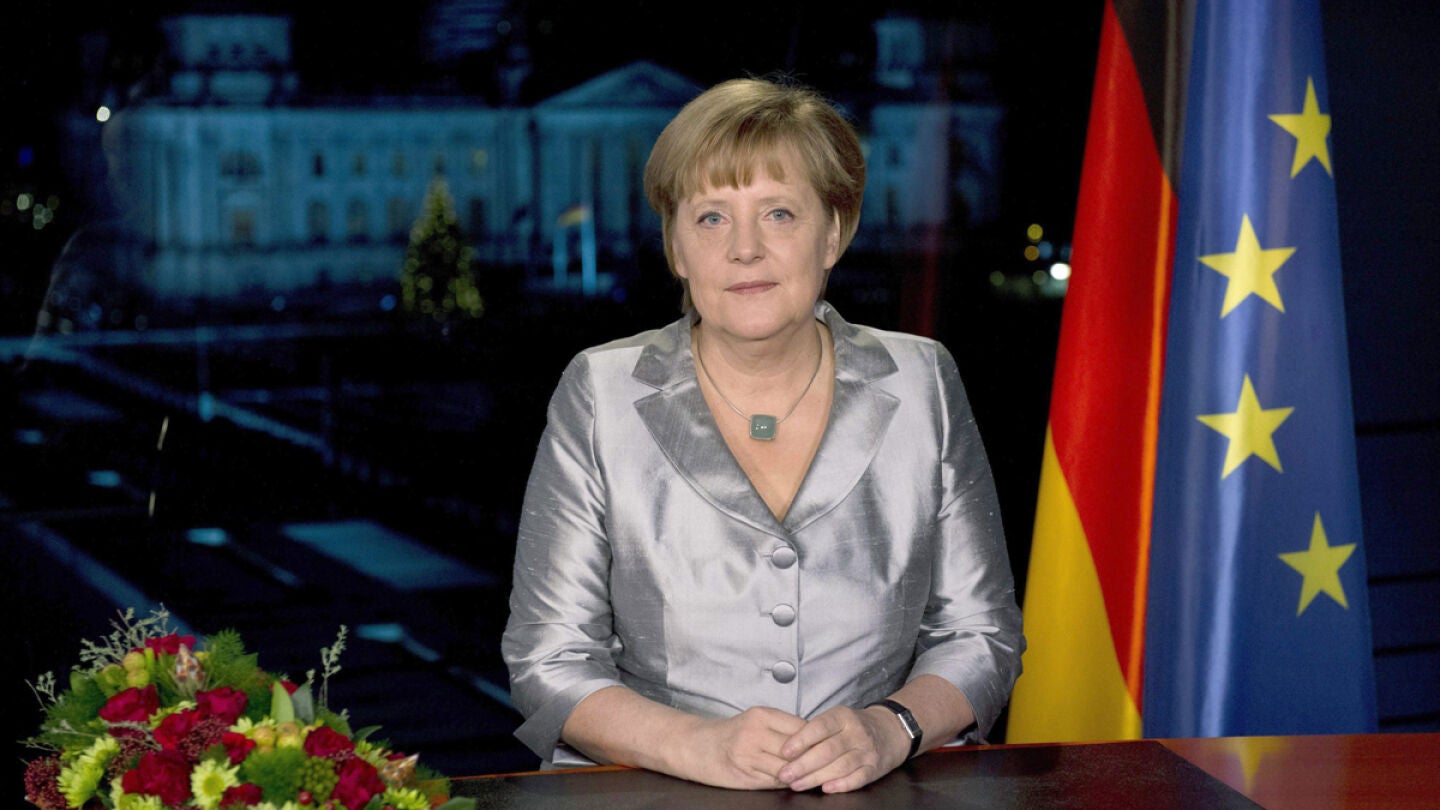 &Aacute;ngela Merkel felicita el A&ntilde;o Nuevo