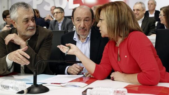 Gri&ntilde;&aacute;n, Valenciano y Rubalcaba en el Comit&eacute; Federal