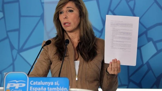 Sánchez-Camacho en rueda de prensa Sánchez-Camacho en rueda de prensa