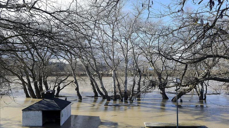 La lluvia inunda las huertas La lluvia inunda las huertas