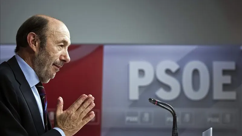 El secretario general del PSOE, Alfredo Pérez Rubalcaba