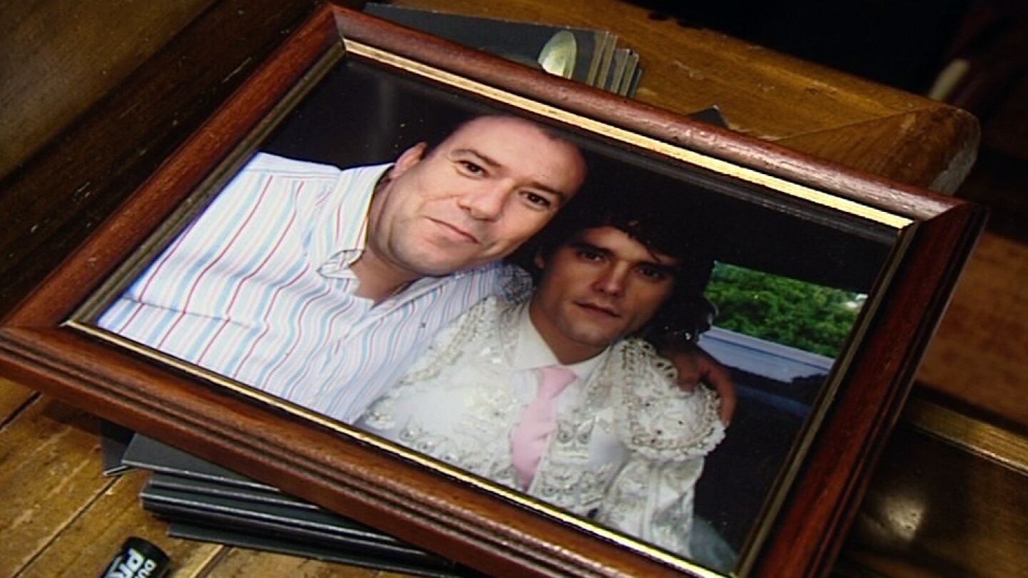 La foto de Abraham con Miguel Abell&aacute;n