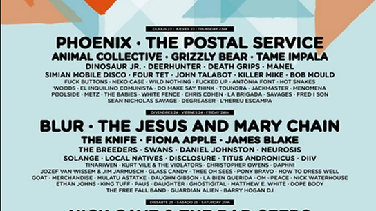 Cartel del Primavera Sound. Cartel del Primavera Sound.