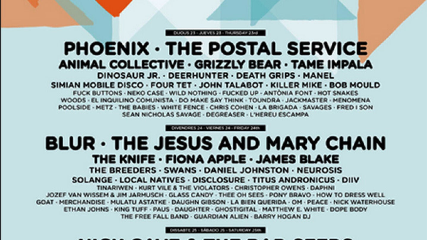 Cartel del Primavera Sound.