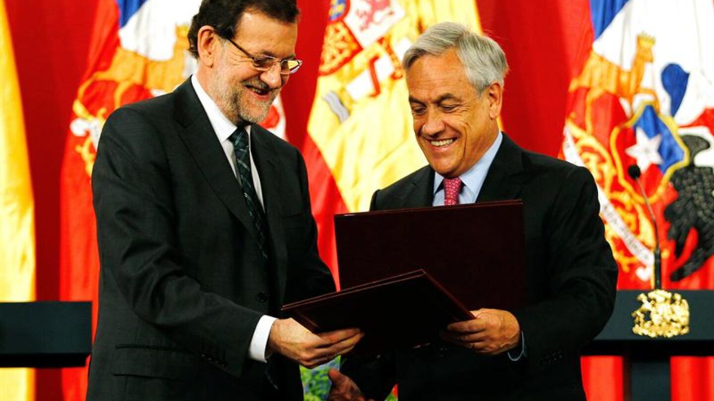 Mariano Rajoy y Sebasti&aacute;n Pi&ntilde;era