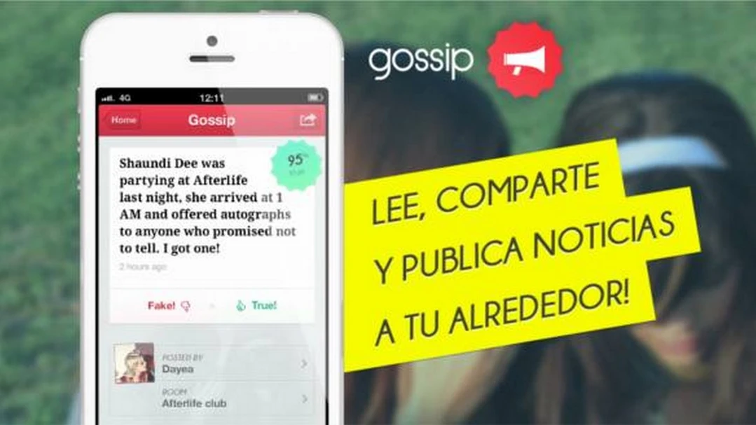 Publicidad de la aplicación 'Gossip'
