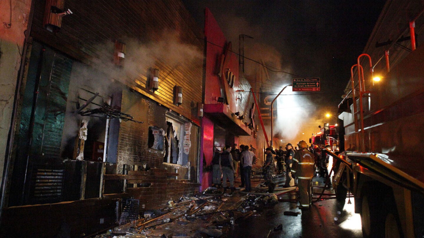 Im&aacute;genes del exterior de la discoteca brasile&ntilde;a