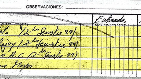 Datos de la contabilidad de Bárcenas Datos de la contabilidad de Bárcenas