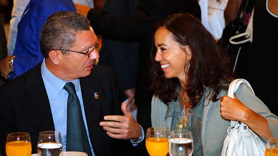 El exalcalde de Madrid con Mercedes Coghen El exalcalde de Madrid con Mercedes Coghen