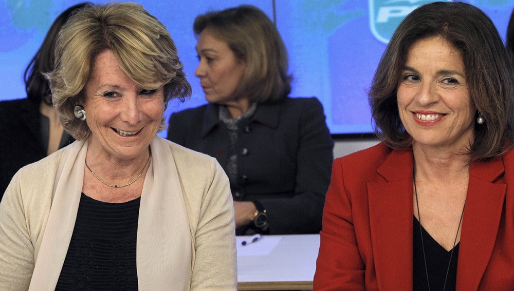 Esperanza Aguirre y Ana Botella en el Congreso del PP madrileño