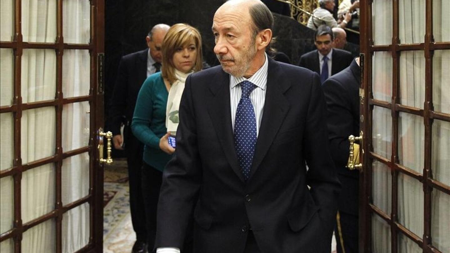El secretario general del PSOE, Alfredo P&eacute;rez Rubalcaba 