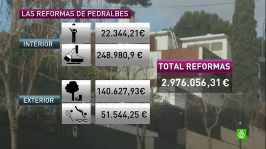 Las reformas de Urdangarin en Pedralbes alcanzaron los 3 millones de euros Las reformas de Urdangarin en Pedralbes alcanzaron los 3 millones de euros