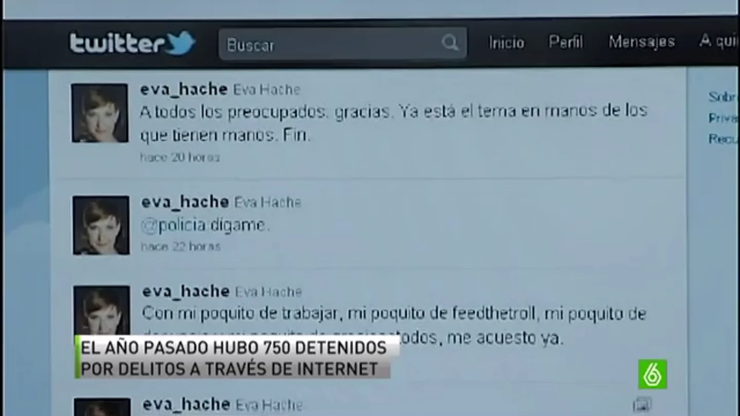 Las amenazas y delitos en internet se han triplicado en España Las amenazas y delitos en internet se han triplicado en España