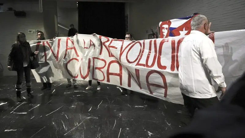 Activistas procastristas en el acto de las Damas de Blanco Activistas procastristas en el acto de las Damas de Blanco