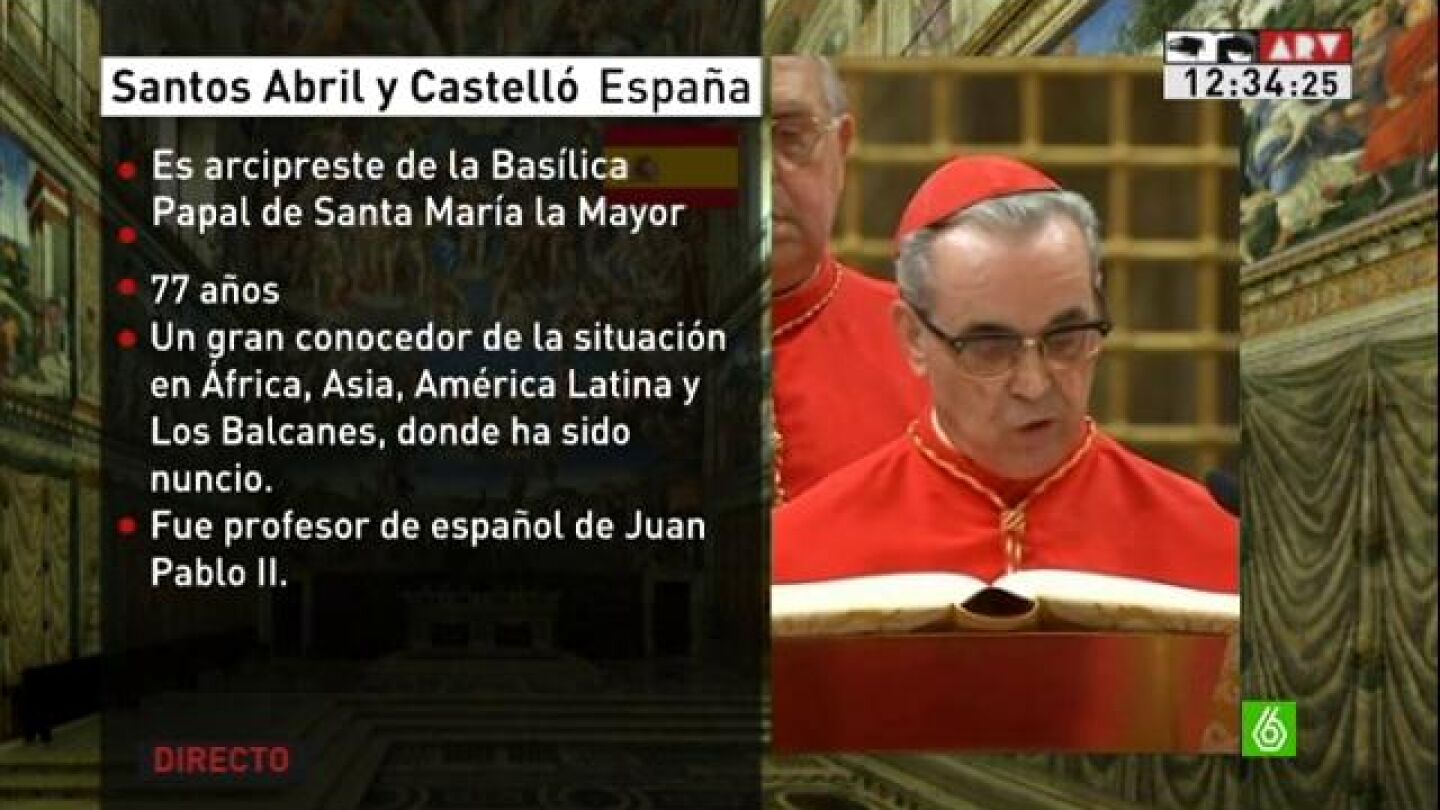 El cardenal espa&ntilde;ol Santos Abril