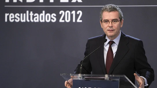 El presidente de Inditex, Pablo Isla, presenta los resultados de 2012. El presidente de Inditex, Pablo Isla, presenta los resultados de 2012.