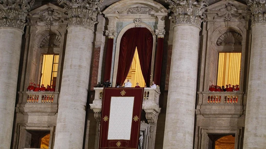 El papa Francisco se dirige a miles de peregrinos en la Plaza de San Pedro. El papa Francisco se dirige a miles de peregrinos en la Plaza de San Pedro.