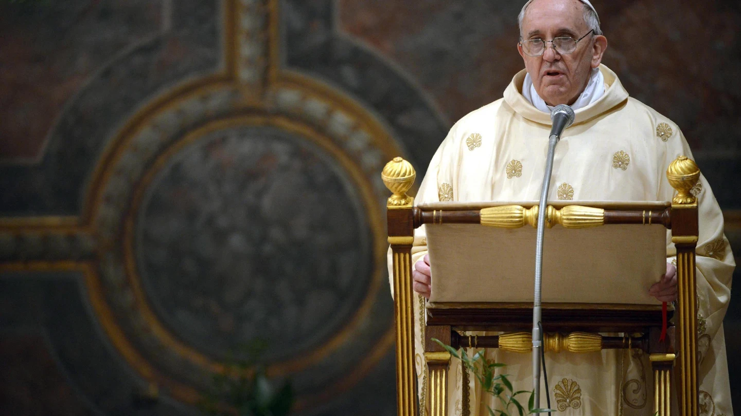 El papa Francisco durante la primera misa de su pontificado. El papa Francisco durante la primera misa de su pontificado.
