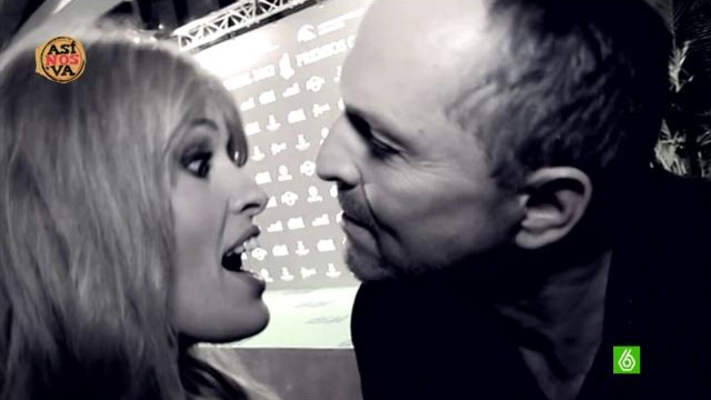 Miguel Bos&eacute; besa a Adriana Abenia