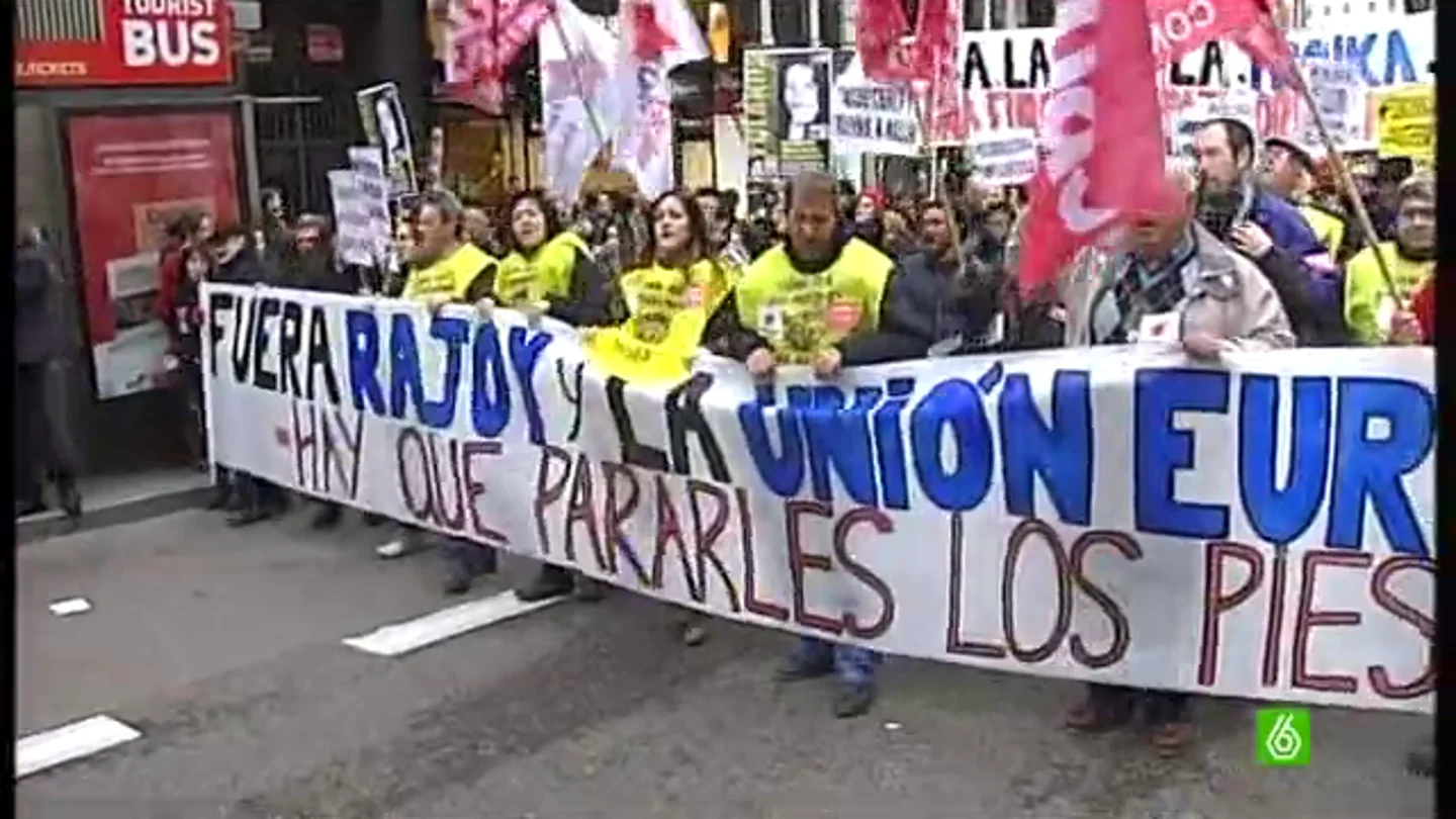 Madrid se lanza a la calle para protestar por la austeridad en Europa Madrid se lanza a la calle para protestar por la austeridad en Europa