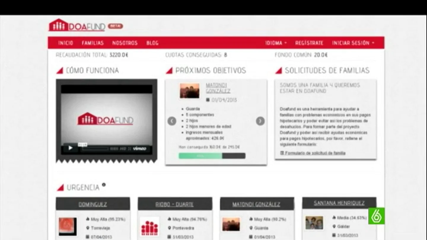 Doafund, el portal web que ayuda a los desahuciados Doafund, el portal web que ayuda a los desahuciados