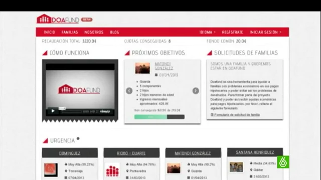 Doafund, el portal web que ayuda a los desahuciados