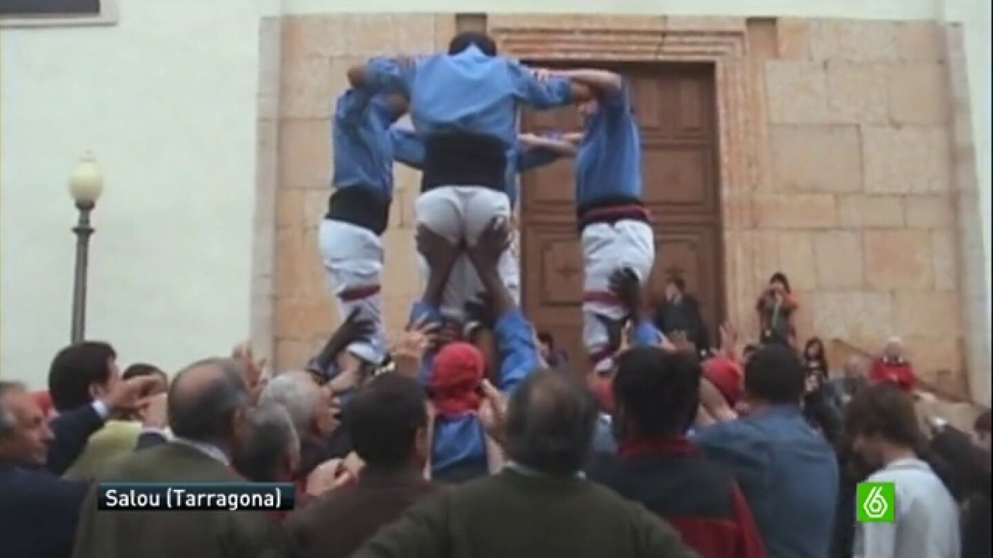 Desciende el n&uacute;mero de voluntarios para los castellers por culpa de la crisis