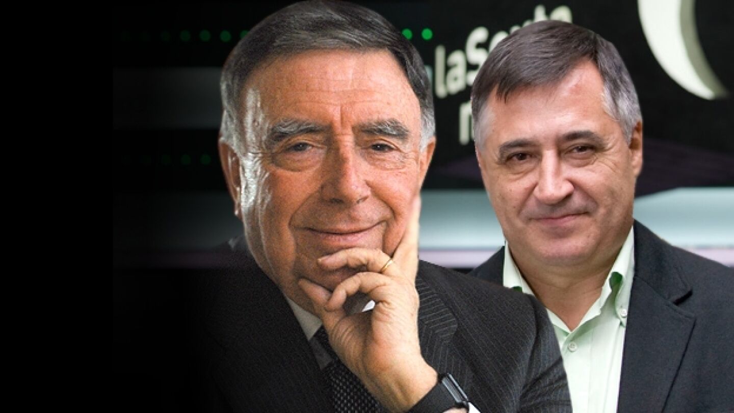 Luis Mar&iacute;a Ans&oacute;n y Gervasio S&aacute;nchez en laSexta Noche