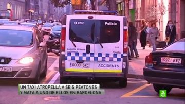Fallece uno de los peatones que atropelló un taxi en Barcelona