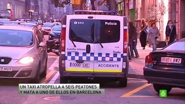 Fallece uno de los peatones que atropelló un taxi en Barcelona Fallece uno de los peatones que atropelló un taxi en Barcelona