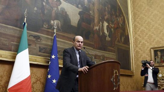 Luigi Bersani, l&iacute;der del Partido Dem&oacute;crata