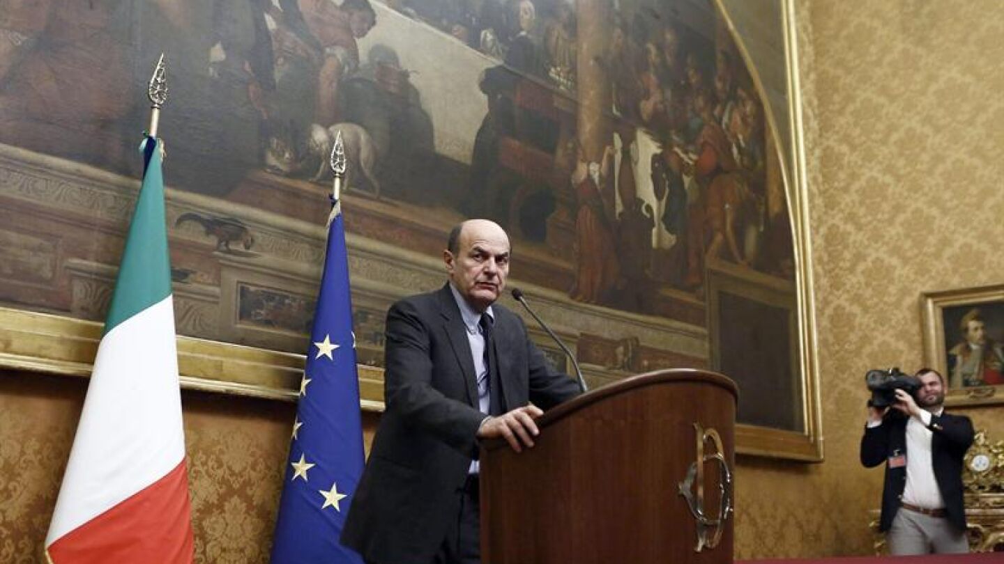 Luigi Bersani, l&iacute;der del Partido Dem&oacute;crata