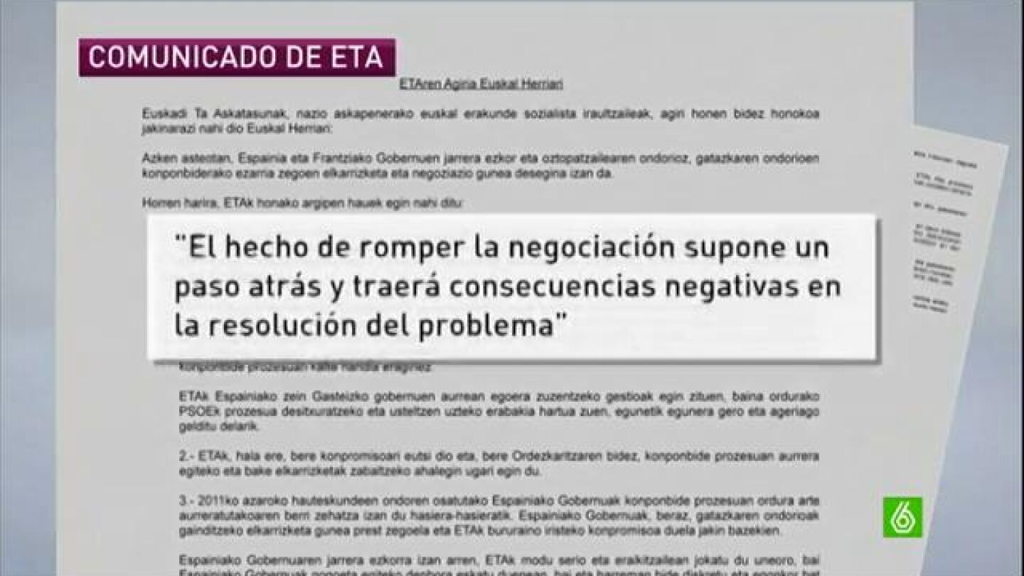 Comunicado ETA