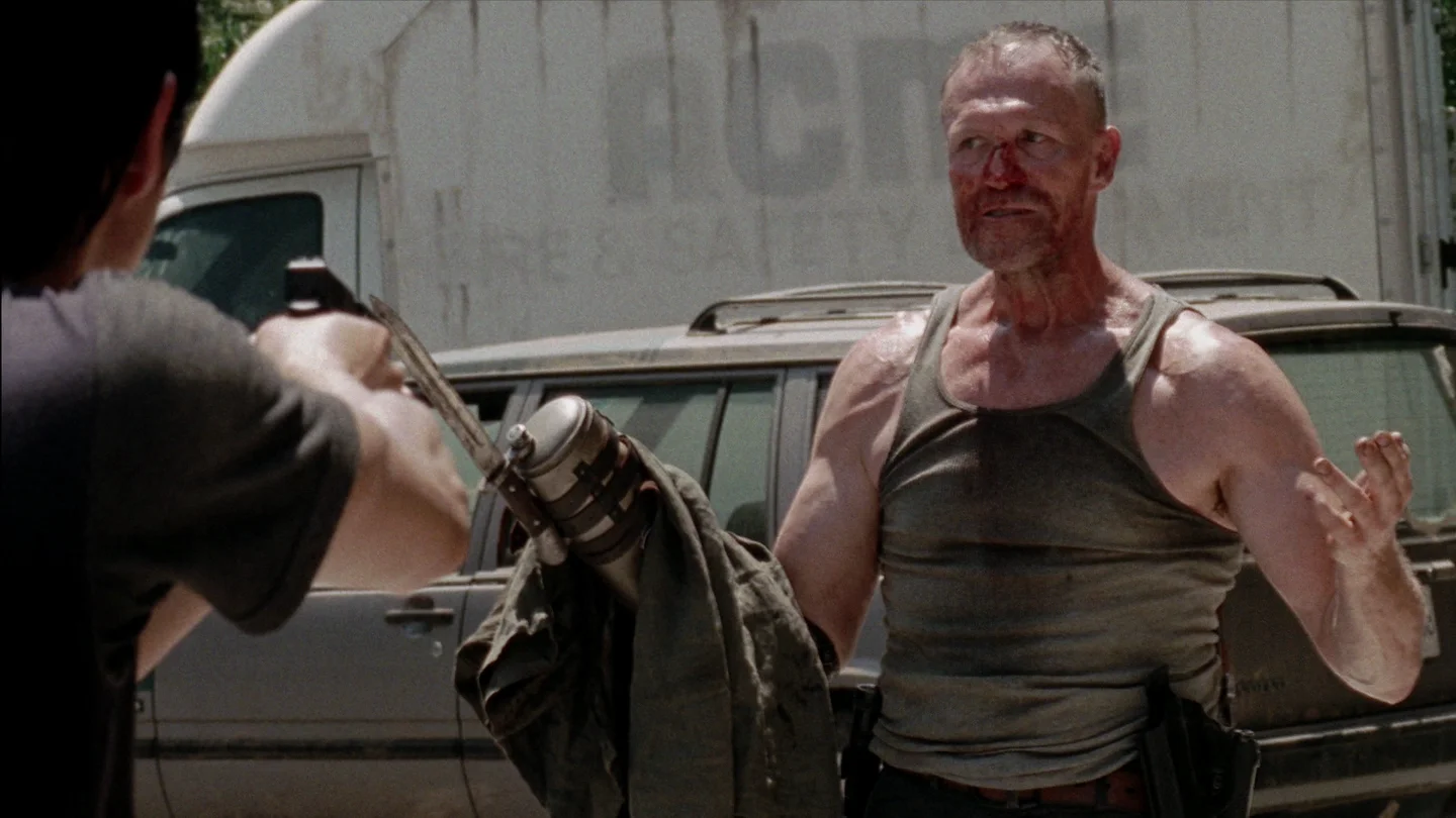 Merle Dixon encuentra a Glenn y Maggie Merle Dixon encuentra a Glenn y Maggie