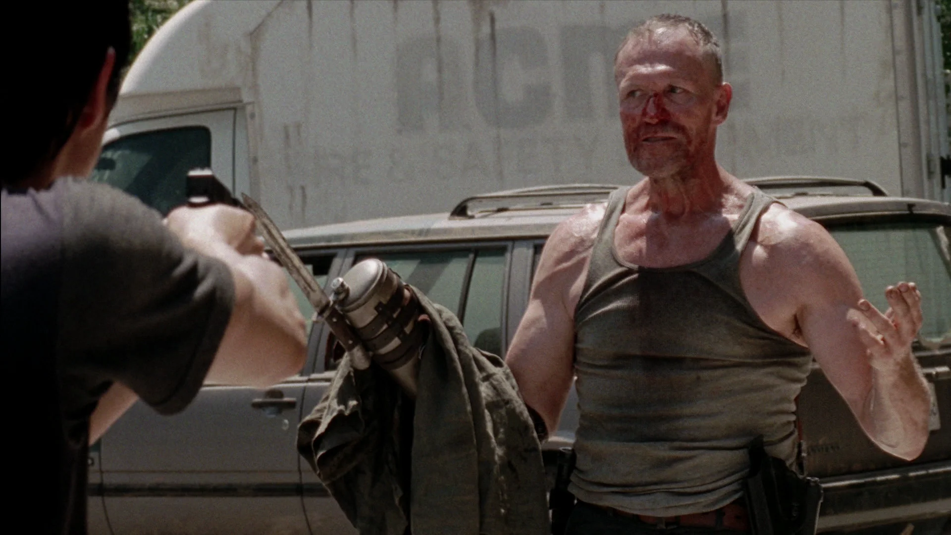 Merle Dixon encuentra a Glenn y Maggie