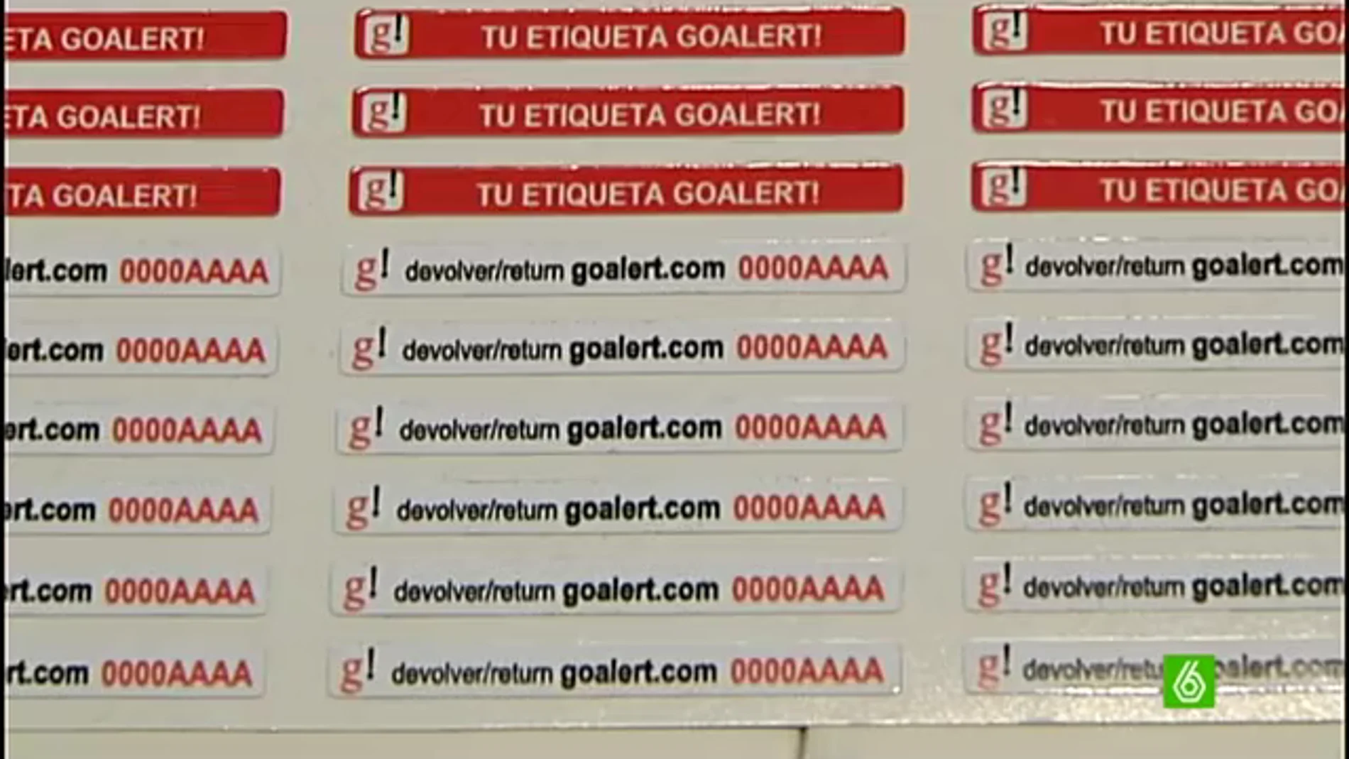La etiqueta Goalert permite recuperar el equipaje perdido sin facilitar datos personales