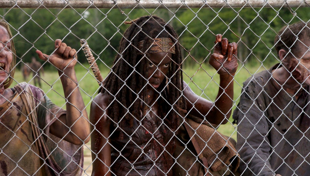 Michonne llega a la prisión