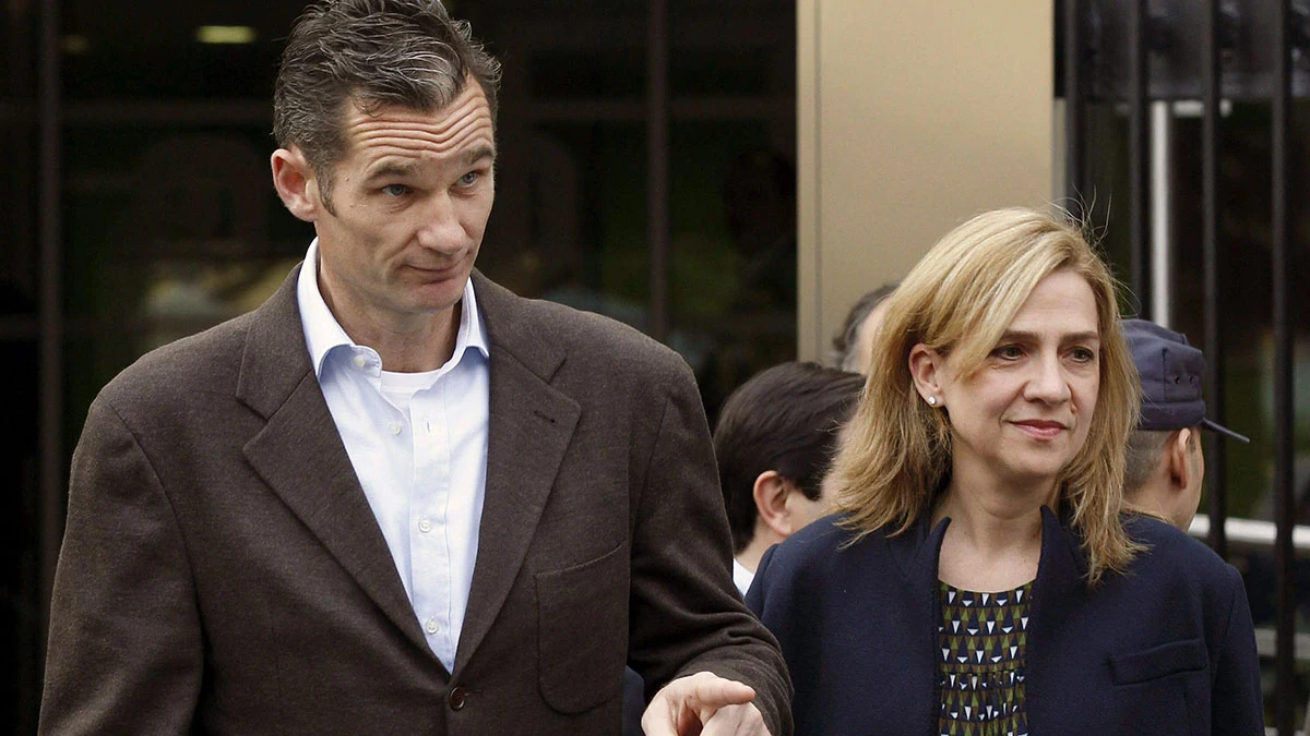 La infanta Cristina, acompañada de su marido, Iñaki Urdangarin