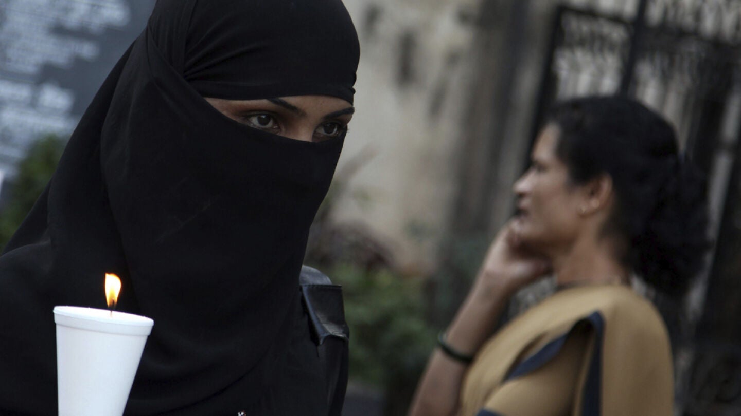 Una mujer india durante una protesta contra la oleada de violaciones en la India.