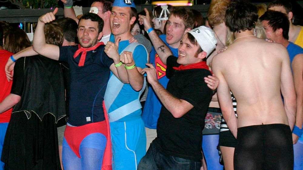 Estudiantes británicos de fiesta en Salou Estudiantes británicos de fiesta en Salou