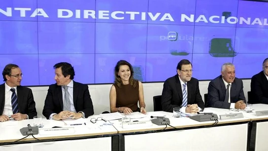 Rajoy y Cospedal presiden la Junta Directiva del PP Rajoy y Cospedal presiden la Junta Directiva del PP