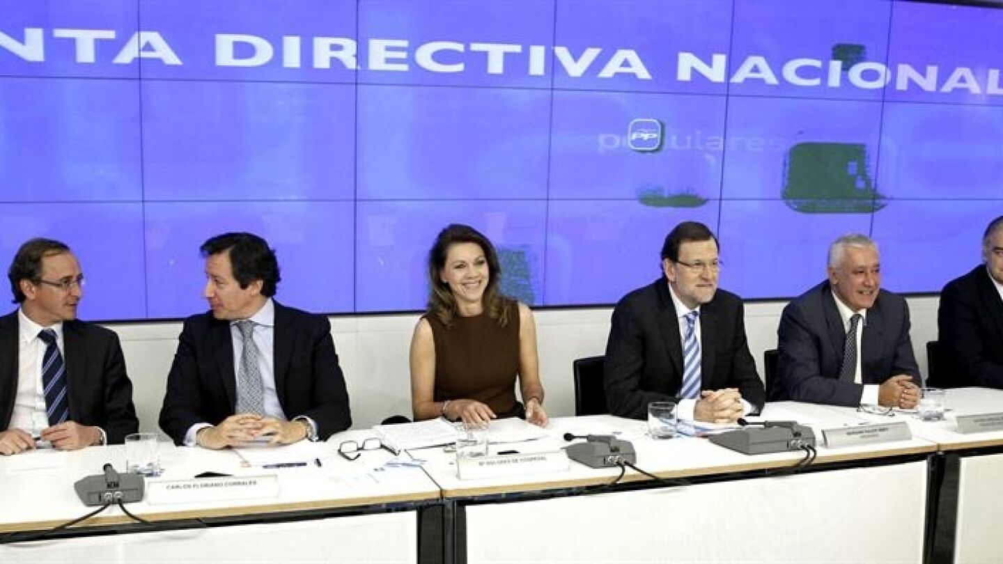 Rajoy y Cospedal presiden la Junta Directiva del PP